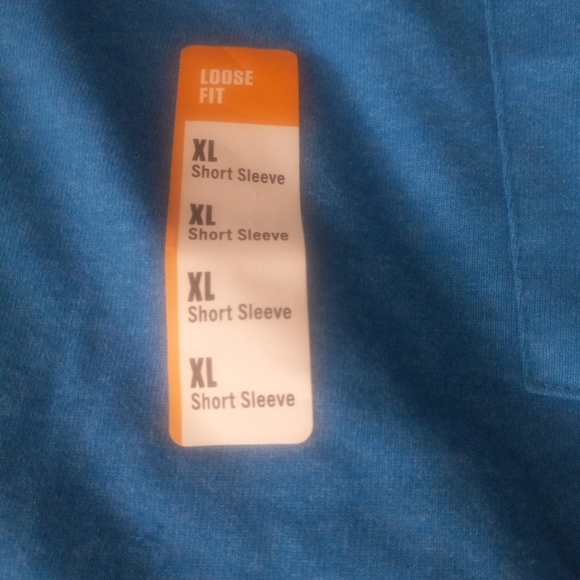 Carhartt Mens Pocket T-Shirt Blue Loose Fit Heavyweight Size XL NWT - Picture 3 of 11